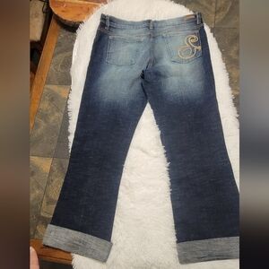 South Pole Y2K wide leg Embroidered S jeans size 13‎